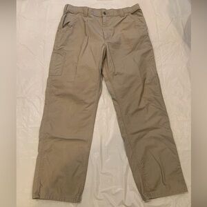 Carhartt Pants Men's 40x34 Light Tan Dungaree Fit Canvas Carpenter